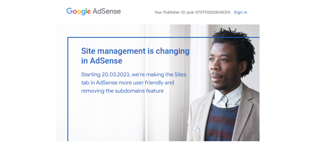 Site Management in AdSense is Changing